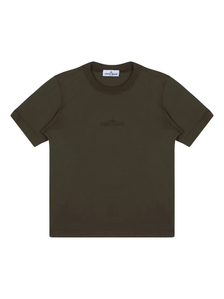  Stone Island Junior Logo-embroidered T-shirt - Green 
