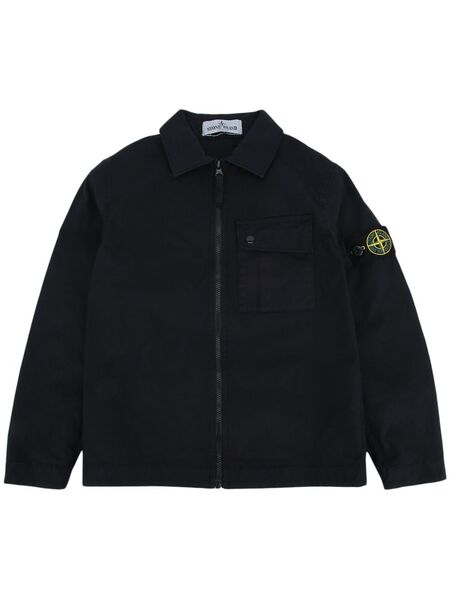  Stone Island Junior Logo Over-shirt - Blue 