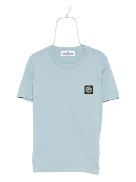  Stone Island Junior Logo-patch Cotton T-shirt - Blue 