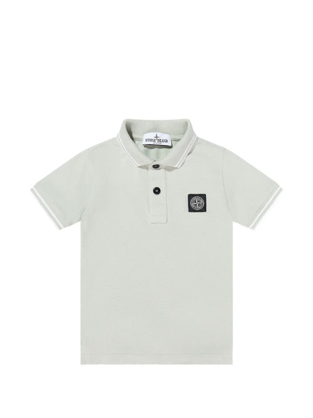  Stone Island Junior Logo-patch Polo Shirt - Grey 