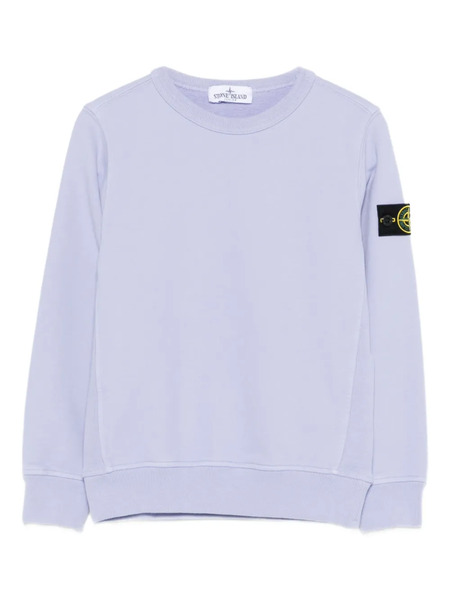  Stone Island Junior Logo-patch Sweatshirt - Purple 