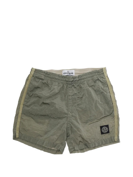  Stone Island Junior Logo-patch Swim Shorts - Green 