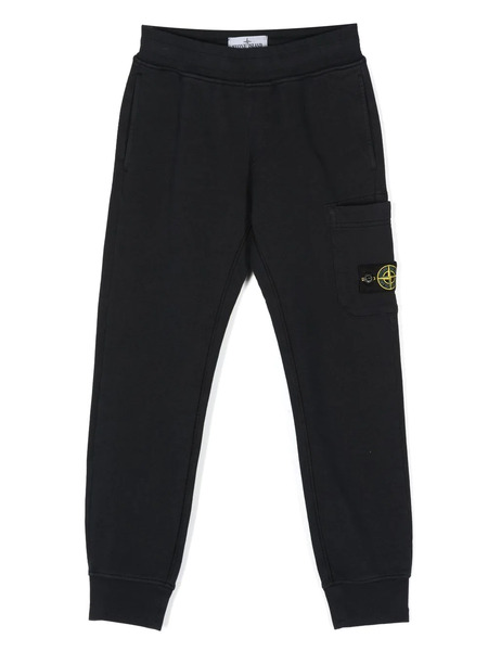  Stone Island Junior Logo-patch Track Pants - Blue 