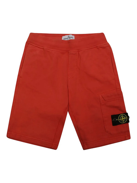  Stone Island Junior Patch-pocket Bermuda Shorts - Red 
