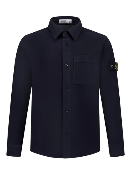  Stone Island Junior Patch-pocket Button-down Shirt - Blue 