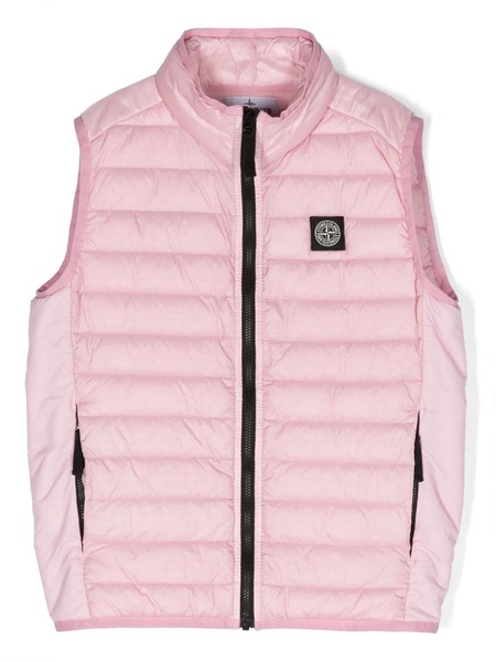 Stone Island Junior Quilted Down Gilet - Pink 