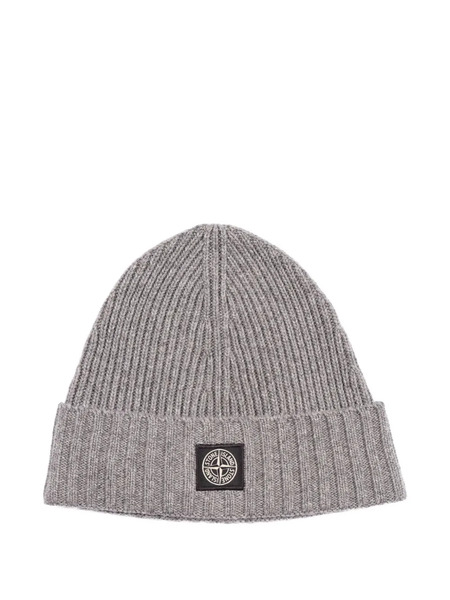  Stone Island Junior Ribbed Beanie - Grey 