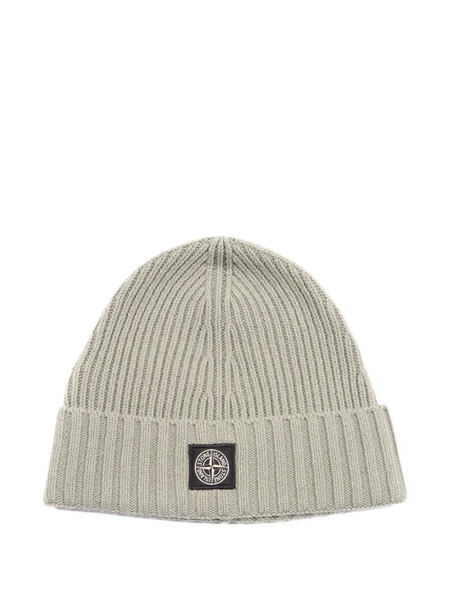  Stone Island Junior Ribbed Beanie - Grey 