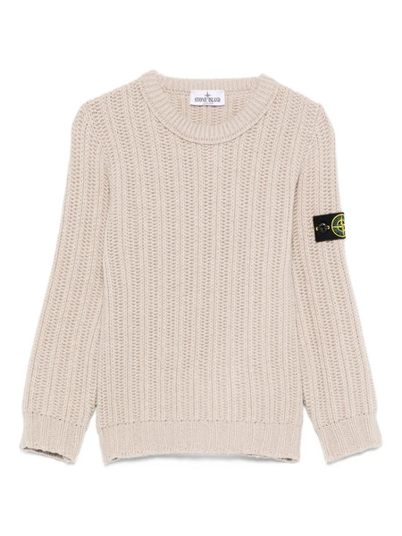  Stone Island Junior Ribbed-knit Sweater - Neutrals 