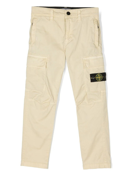  Stone Island Junior Slim-cut Cargo Trousers - Neutrals 