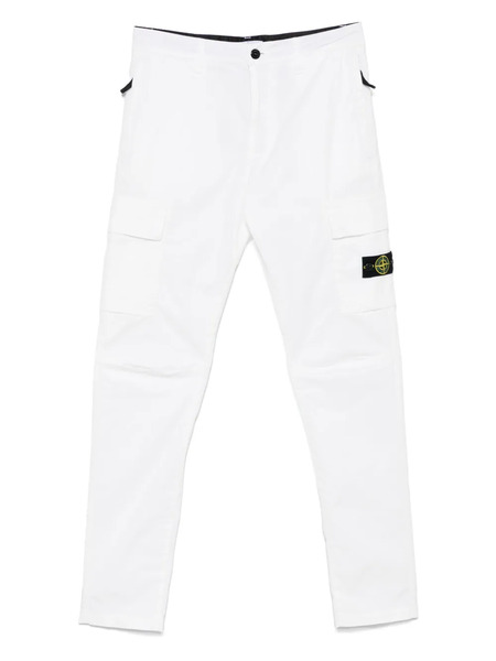  Stone Island Junior Tapered Trousers - White 