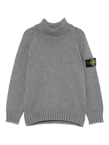  Stone Island Junior Turtleneck Sweater - Grey 