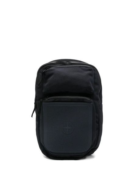  Stone Island Logo Patch Backpack - Blue 