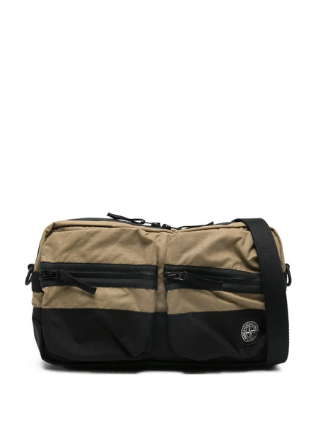  Stone Island Logo-patch Cross Body Bag - Neutrals 