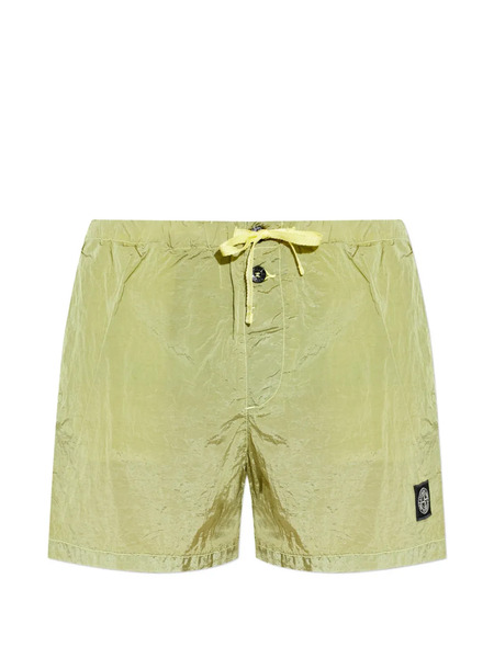  Stone Island Logo-patch Swim Shorts - Green 