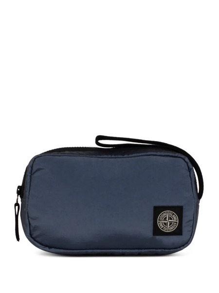  Stone Island Logo-patch Wash Bag - Blue 