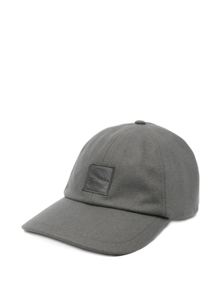  Stone Island Logo-plaque Cap Hat - Grey 