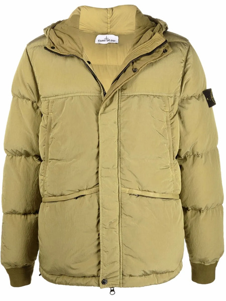  Stone Island Nylon Metal Down-tc Logo-patch Padded Jacket - Green 