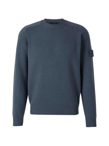  Stone Island Patch Crew-neck Sweater - Blue 