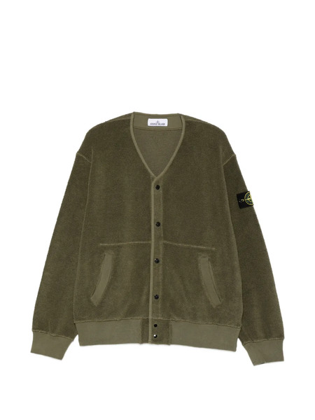 Stone Island Patch Pocket Cardigan - Green 