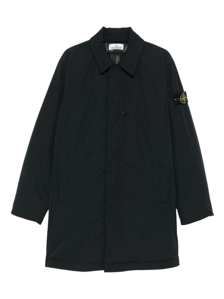  Stone Island Patch-pocket Recycled-polyester Coat - Black 