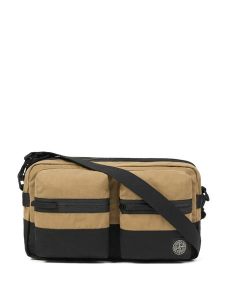  Stone Island Ripstop Zipped Pocket Shoulder Bag - Neutrals 