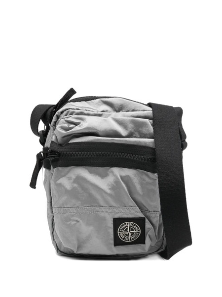  Stone Island Zip Compass Messenger Bag - Grey 