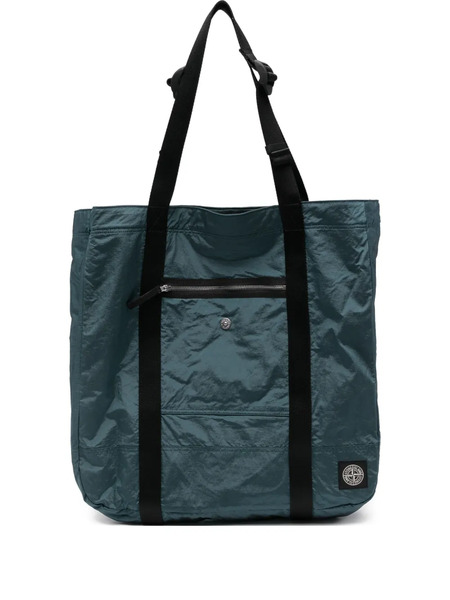  Stone Island Zip-pocket Tote Bag - Green 