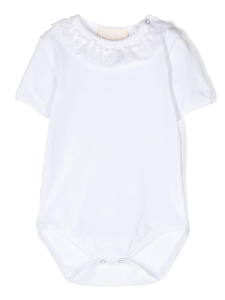  Story Loris Floral-lace Jersey Body - White 