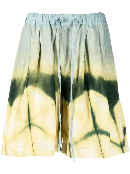  Story Mfg. Bridge Tie-dye Bermuda Shorts - Yellow 