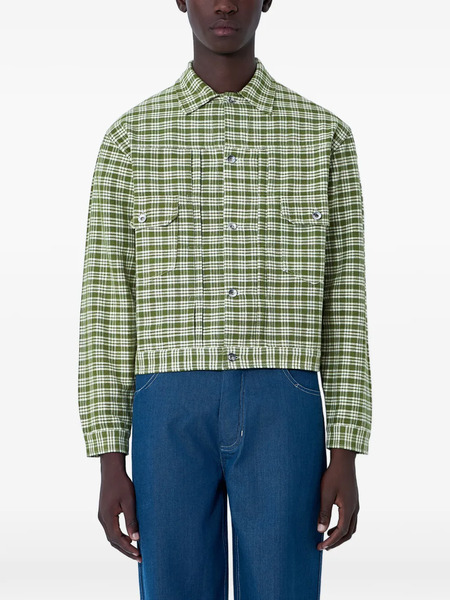  Story Mfg. Check Button Jacket - Green 