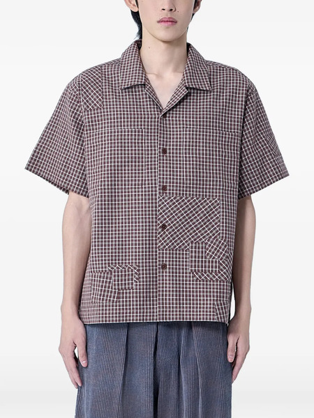  Story Mfg. Check-pattern Shirt - Brown 