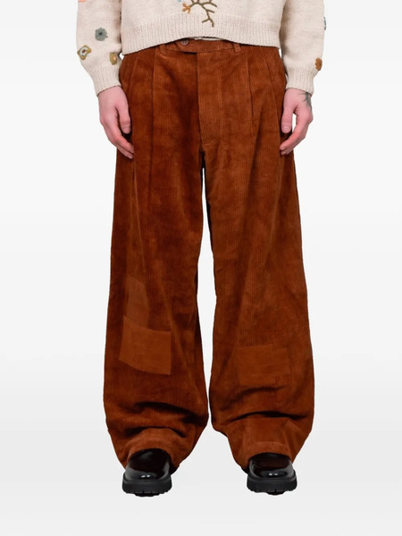  Story Mfg. Lush Corduroy Patch Trousers - Brown 