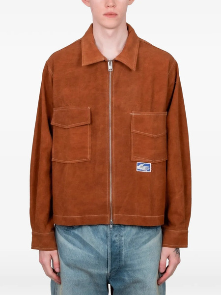  Story Mfg. 555 Pockets Zip-up Jacket - Brown 