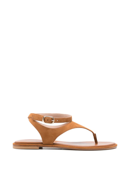  Stuart Weitzman Ankle Strap Sandals - Brown 