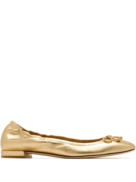  Stuart Weitzman Bria Ballet Flats - Gold 