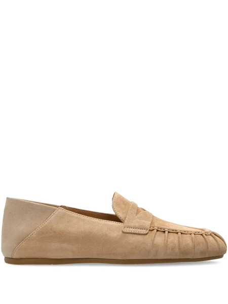 Stuart Weitzman Brooks Suede Loafers - Neutrals 