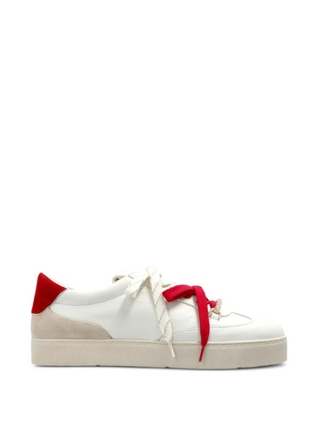  Stuart Weitzman Colton Lace-up Sneakers - White 