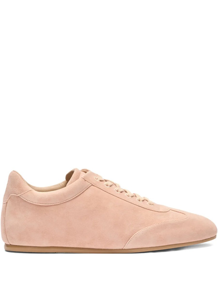  Stuart Weitzman Cruz Suede Lace-up Sneakers - Neutrals 