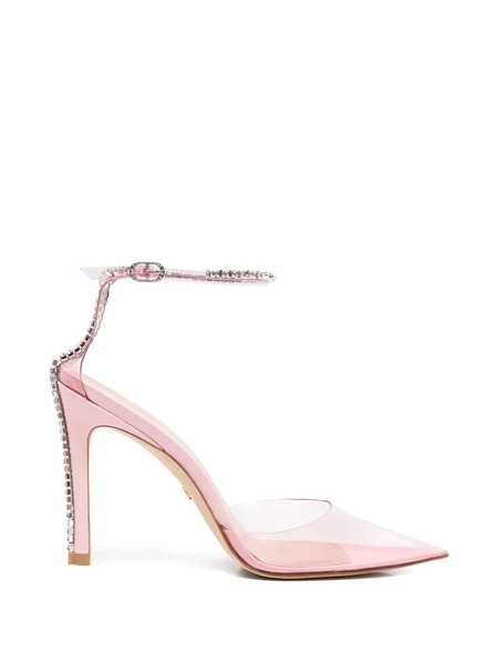  Stuart Weitzman Crystal-embellished Pointed Pumps - Pink 