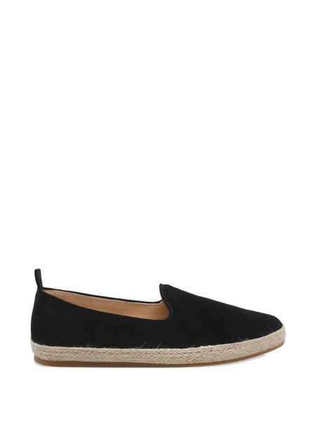  Stuart Weitzman Diaz Round Toe Espadrilles - Black 