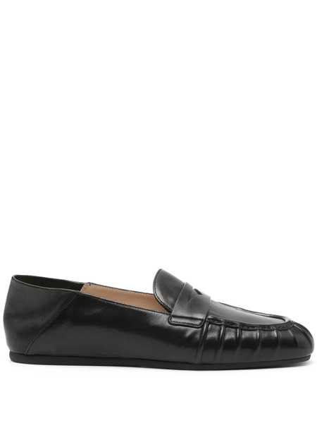  Stuart Weitzman Leather Loafers - Black 