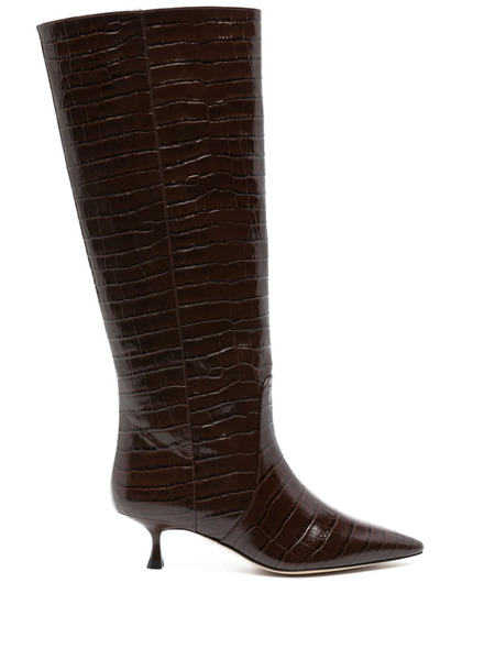  Stuart Weitzman 50mm Naomi Boots - Brown 