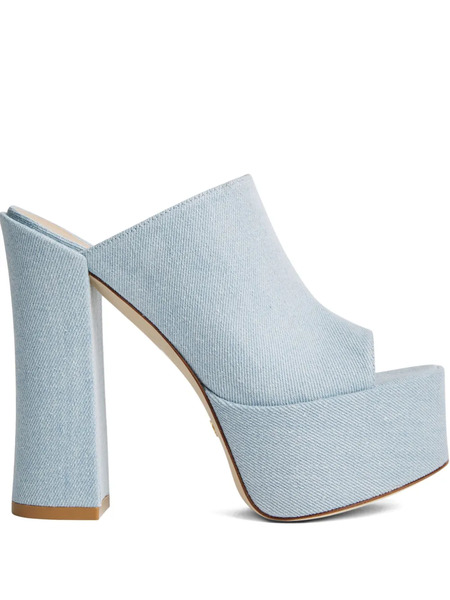  Stuart Weitzman 145mm Skyhight Heeled Sandals - Blue 