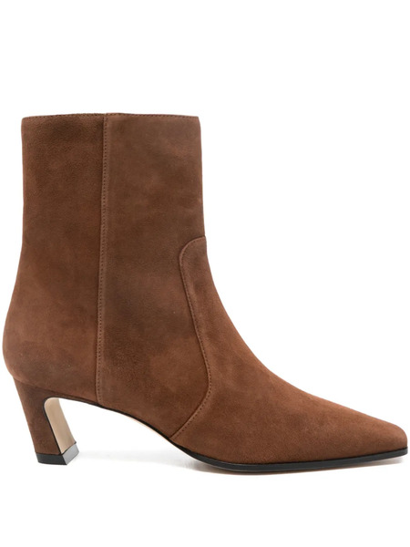  Stuart Weitzman 55mm Square-toe Boots - Brown 