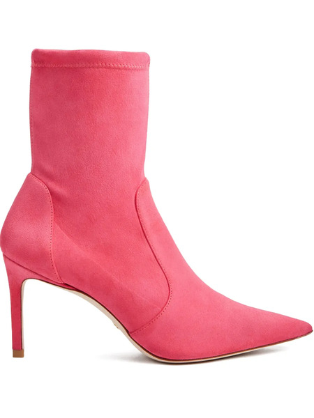  Stuart Weitzman 85mm Stretch Bootie - Pink 