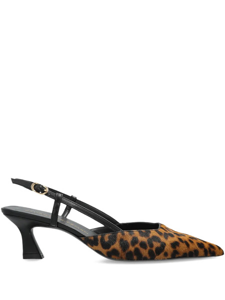  Stuart Weitzman 50mm Vinnie Slingback Heeled Pumps - Brown 