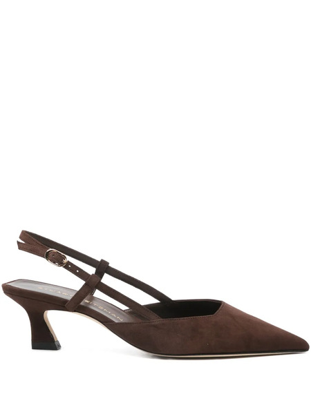  Stuart Weitzman 50mm Vinnie Slingback Pumps - Brown 