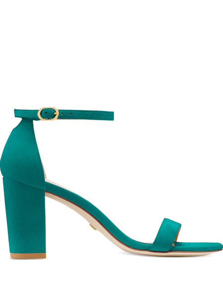 Stuart Weitzman Nearlynude Block-heel Strap Sandals - Green 