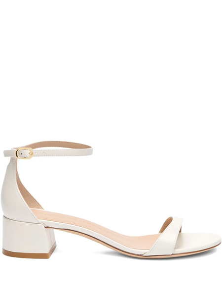  Stuart Weitzman Nudistcurve Leather Heeled Pumps - Neutrals 